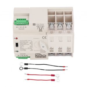 XYONG Commutateur de transfert tripolaire a double alimentation, commutation rapide automatique 220 V CA 100 A, pour usage domestique et industriel - Neuf