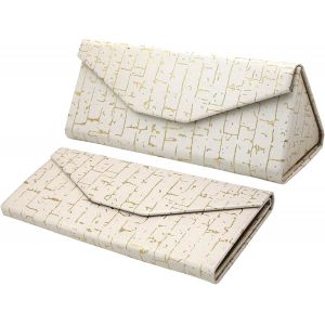 Étui Pliable À Lunettes De Soleil - Boîte Rigide [Triangulaire] Avec [Fermeture Magnétique] Et Doublure Intérieur Protection Vue Lecture Fashion Design Unisexe Femme Homme Enfant Voiture Mode - Neuf