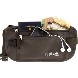 CAUC-Ceinture d'argent dissimul&eacute;e pour hommes et femmes - Sac de taille RFID bloquant pour passeport, portefeuille et t&eacute;l&eacute;phone - S&eacute;curis&eacute; et fiable pour les voyages - Neuf