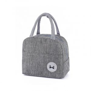 Boîte À Lunch Isolée Boîte À Lunch Froide Sac Portatif Refroidisseur Pour Femmes Boîte Portative Tote Food (Gris) - Neuf