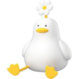 Veilleuse Led En Forme De Canard Mignon Avec Minuterie De 30 Minutes, 3 Niveaux &Agrave; Intensit&eacute; Variable, &Eacute;clairage Chaud En Silicone Souple, Rechargeable Par Usb, Pour Enfants, B&eacute;b&eacute;s, - Neuf