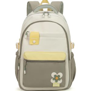 KALSC-Sac À Dos Fille Scolaire,2025 Cartable Adolescent Collège,Sac Ecole Lycée Fille Avec Poche Antivol,Grande Capacité Pour 15.6"" Ordinateur-Vert - Neuf