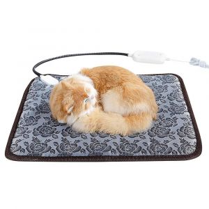 Tapis Chauffant Pour Animaux De Compagnie, Tapis D'hiver Anti-Morsures, Tapis Anti-Salissures, Couverture De Lit, Tapis Électrique Imperméable Pour Chiens Et Chats - 45 X 45 Cm - Neuf