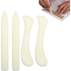 4 Pièces Plioir En Os Pour Papier,Plioir En Os Pour Papier,Plioir,Plioir En Os Pour Papier,Fabrication De Cartes,Plioir En Os Scrapbooking,Fournitures De Bureau Et Travaux Manuels. - Neuf