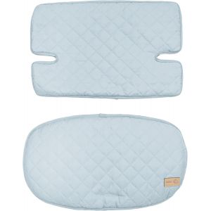 Coussin De Chaise Haute Style En 2 Pièces - Réducteur De Siège - Imperméable - Vert Givré - Neuf