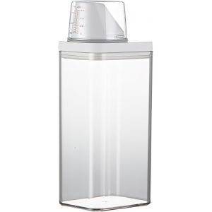 KAL-Distributeur De Détergent Étanche De 1 500 Ml Avec Doseur - Distributeur De Poudre À Linge Multifonction - Récipient De Poudre À Laver - Récipient À Lessive - Récipient À Lessive - Neuf