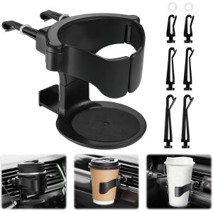Kalanka-Porte Gobelet Voiture, 1 Pcs Porte-Gobelets Pour Auto, Support De Tasse De Voiture, Car Cup Holder,Pour Tasses, Thermos, Tasses À Café (Noir) - Neuf