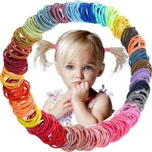 240 Pi&egrave;ces Petit Elastique Cheveux Fille, 23 Couleurs, 2cm, Pour Enfants B&eacute;b&eacute;, Multicolore Mini Chouchou Accessoire - Neuf