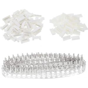 LETNERNY-Kits De Connecteurs Ph À Pas De 2 Mm, Pr Mâle Femelle, 7 Broches, Adaptateur De Câble Et Kits Dip À Sertir, Lot De 50 (450 Pièces) - Neuf