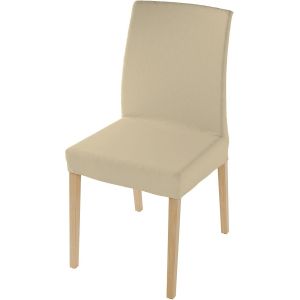 Pi&ugrave; Bello Set Housses de chaise, Polyester, avec dossier Moderne 70x55x40 cm Cr&egrave;me - Neuf