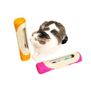 Lot De 2 Griffoirs En Sisal Pour Chat Avec 3 Balles Sonores Pour Des Jeux Interactifs - Neuf