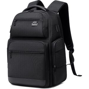 LETNERNY-Sac À Dos D'Affaires Extensible Pour Homme - Étanche - Avec Port Usb - Antivol - Bagage À Main - Pour Le Travail, Les Voyages D'Affaires, Le Collège, La Randonnée, Noir , Extra Breit, - Neuf