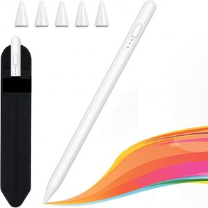 KALANKA-Stylet iPad, Pencil iPad, Stylo pour iPad 2018-2025, Stylet Tablette iPad avec Chargement Rapide, Aspiration Magn&eacute;tique, Compatible iPad 11 A16/10/9/8/7/6, Air 3/4/5/M2/M3, Mini 5/6, Pro 3/4/ - Neuf