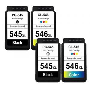 ( 2Black 2Color) Cartouche d'encre Compatible PG545 CL546 545XL 546XL 545 XL 546 XL pour imprimante Canon PG545 CL546 Pixma IP2800 MG2550 MG3050 MX495 - Neuf