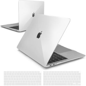 Coque Compatible Avec Macbook Air 13 Pouces A2337(M1)/ A2179/ A1932, Housse Cover Étui Rigide Et Couvercle De Clavier Pour 2021/2020/2019/2018 Macbook Air 13 Retina,Cristal Clair - Neuf