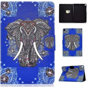 &iquest;&iquest;tui portefeuille &iquest;&iquest; rabat en cuir PU pour iPad 10.2, avec fente pour cartes et fonction veille/r&iquest;&iquest;veil automatique, motif &iquest;&iquest;l&iquest;&iquest;phant. - Neuf