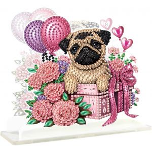 Eryi-Diamond Painting Porte Serviettes 15 X 15cm Peinture Diamant Porte Serviettes En Papier Pour Toutes Les Tailles De Support Serviette Papier Distributeur De Nappe Pour Cuisine Bar Chien - Neuf