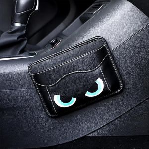 Organisateur de poche latérale de siège d'auto,mini sac de rangement en cuir PU pour console de fenêtre de porte automatique,téléphone stylo - Neuf