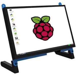 ChenQuanSarl-Moniteur À Écran Tactile Portable De 7 Pouces Pour Raspberry Pi 4/5, Écran Tactile Capacitif Ips 1024X600 Jeu Lcd Étendre Le Deuxième Moniteur - Neuf