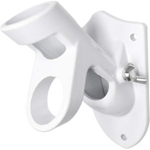 Mevronisshop-Support De M&acirc;t De Drapeau R&eacute;glable Porte-Drapeau Base De M&acirc;t De Drapeau En Aluminium Avec Deux Positions Pour Poteaux De Drapeau D'un Diam&egrave;tre De 1" V1a08 (Blanc) - Neuf