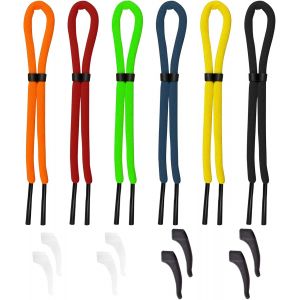 Cordon Lunettes Flottant,6 Pcs Cordons Lunettes Sports, Sangles De Lunettes De Soleil Flottantes, Lunettes Flottant Réglables Longe Cordon Pour Hommes, Femmes & Enfants - Flottant Et À Fixation Sure - Neuf