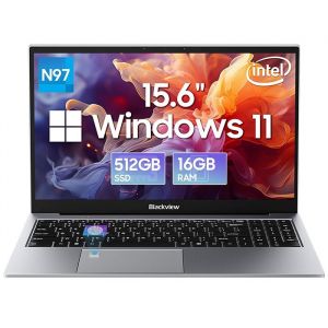 PC Portable Blackview Acebook 8 - 15.6"" Intel Core TM N97,16 Go RAM 512 Go SSD,Windows 11 Home Ordinateur Portable AZERTY - Gris - Neuf