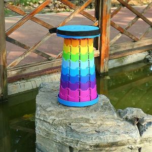 Tabouret Pliant Léger Mais Plus Solide Avec Une Capacité De Charge De, Tabouret Rétractable Pour Camping, Jardin, Pêche, Randonnée, Barbecue 46*25cm - Neuf
