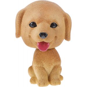 chien bobblehead golden retriever mini figurines secouant la tête dash poupée petit chien gâteau topper miniatur - Neuf