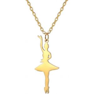 Kal-Collier De Ballerine Pour Fille Gymnastique Ballerine Bijoux De Danseuse Collier À Pendentif - Neuf