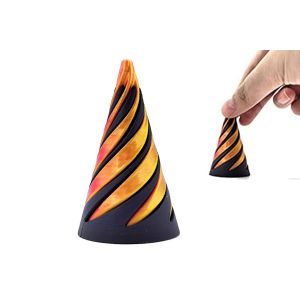 C&ocirc;ne spiral&eacute; imprim&eacute; en 3D, jouet anti-stress et d&eacute;coratif - Neuf