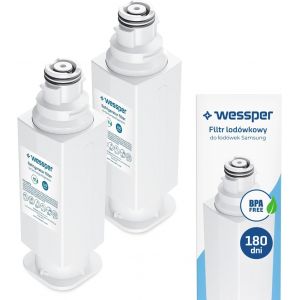 Remplacement De Filtre À Eau De Réfrigérateur 2 Pièces Pour Da97-17376B, Da97-08006C | Élimine Le Chlore, Système D'Eau Par Osmose Inverse - Blanc - Neuf