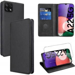 Kal-Coque Cuir Pour ¿¿¿¿¿¿¿ ¿¿¿¿¿¿ ¿¿¿ ¿¿ 6.6"" Avec 1 Verre Trempé Etui À Rabat En Pu Porte-Cartes Portefeuille Support Flip Housse Magnétique Antichoc Anti-Rayures Case,Noir - Neuf