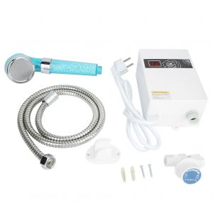 HJLIAN Chauffe-eau electrique instantane sans reservoir 220 V 1,1 kW-2 kW pour la cuisine et la maison (blanc) - Neuf