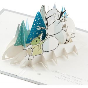 Checarzhn--No1-Carte De Noël, Le Mandalorien, Carte Pop-Up 3d Et Carte De V?ux De Noël, Motif Mandalorien Et Grogu, Multicolore - Neuf