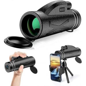 Monoculaire 80x100 Haute Puissance Hd Monoculaire Starscope Monoculaire Avec Support De Téléphone Et Trépied Étanche - Neuf