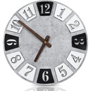 ChenQuanSarl-Horloge Murale Sans Bruit De Tic-Tac - 30 Cm - Horloge Murale Radio-Pilot&eacute;e - Horloge Murale 3D - Pour Salon, Cuisine, &Eacute;cole, Maison - D&eacute;coration Murale (2) - Neuf