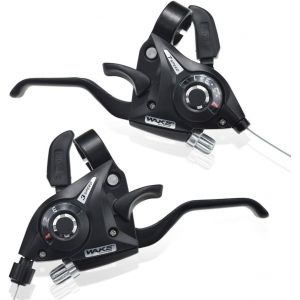 Subzonal-Manettes De Vitesse 3x7 / 3x8 Vitesses Vtt V&eacute;lo Frein Shifter, Levier De Vitesse Gauche Droite Avec Indicateur De Vitesse Et C&acirc;ble De Frein Pour V&eacute;lo De Montagne Et De Route - Neuf