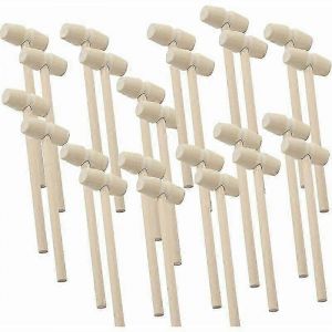 24 Pices Mini Marteau En Bois Crabe Homard Maillets Martelant Enfants Jouet Fruits De Mer Coquille Fissure Marteau Pour Le Chocolat Artisanat Faisant - Neuf