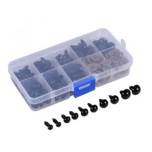 100pcs Couleur de sécurité en plastique des yeux en peluche Teddy Bear Doll Jouet animal-CY - Neuf