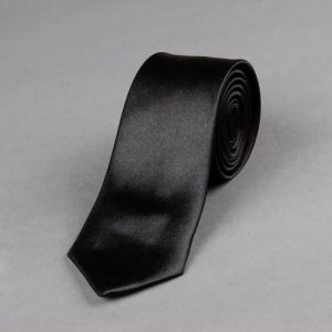 Cravate Homme Finejo Formel Plaine D'affaires Slim Skinny Lisse Souple - Neuf