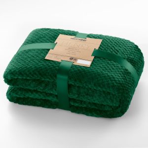 Tianyi-Couverture Polaire 220 X 240 Cm Plaid Doux En Microfibre Pour Lits Canapés Chaises Et Divans Style Scandinave Chaude Légère Et Pour Toutes Les Saisons Vert Foncé Henry - Neuf