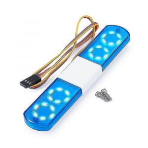 6 Modes Rc Police Flash Light Led Light Pour 1/8 1/10 Axial Scx10 1 - Neuf