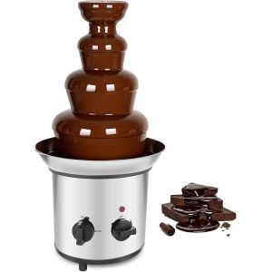 Fontaine &agrave; Chocolat &Eacute;lectrique 4 Niveaux 220V &iquest; Acier Inoxydable - Neuf