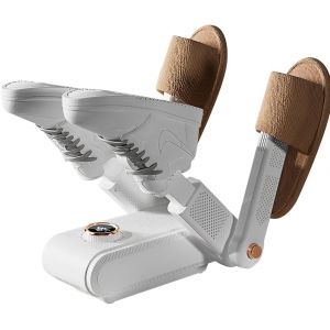 Seche Chaussure Electrique,4 Bras S&egrave;che-Gants et Chauffe-Bottes avec Minuterie,S&egrave;che-Chaussures Pliable avec st&eacute;rilisation UV,Chauffe-Chaussures et Bottes pour Chaussures,Gants,Chaussettes - Neuf