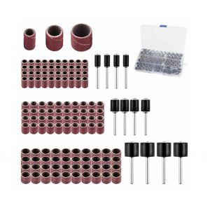 Ensemble de 132 anneaux de pon&ccedil;age avec tiges de connexion en caoutchouc pour le polissage - Neuf