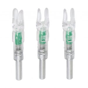 Lot De 3 Encoches Lumineuses En Plastique Automatiques Avec Interrupteur, Diametre Interieur De 6,2 Mm, Pour La Chasse De Nuit, Vert - Neuf