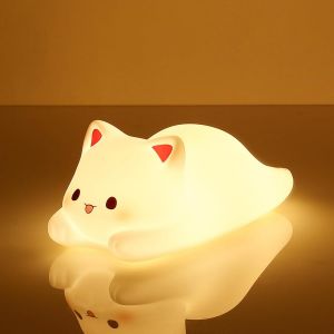 Veilleuse Bébé Veilleuse Enfant Minuterie 1/3 Heure Kitty Veilleuse Bebe Chat Veilleuse Cadeaux Pour Enfants Veilleuse Colorée Pour Enfant(Kiki) - Neuf