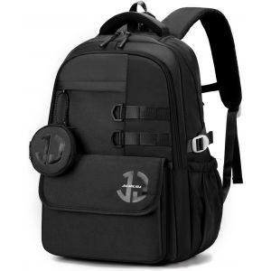 CHECARZHN--NO1-Sac College Garcon Renforcé, 32L Grand Cartable Pour Adolescents Garçons De 12 À 18 Ans, Sac A Dos Ecole En Nylon Décontracté Pour Pc Portable - Neuf