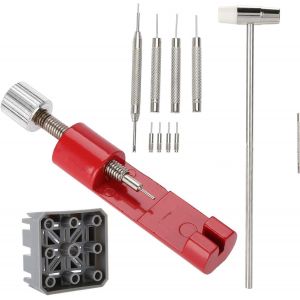 Kal-Ensemble D'outils De Réparation De Montre, Support De Lien De Sangle Kit De Montre-Bracelet Pour Décapant De Broche De Poinçon D'horloger Pour Horloger Professionnel Ou Personnel - Neuf
