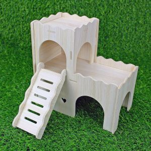 Chenquansarl-Maison En Bois Pour Hamster, Gerbille, Rat, Chinchilla Et Autres Petits Animaux - Neuf